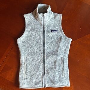 Patagonia Light Gray Fleece Vest
